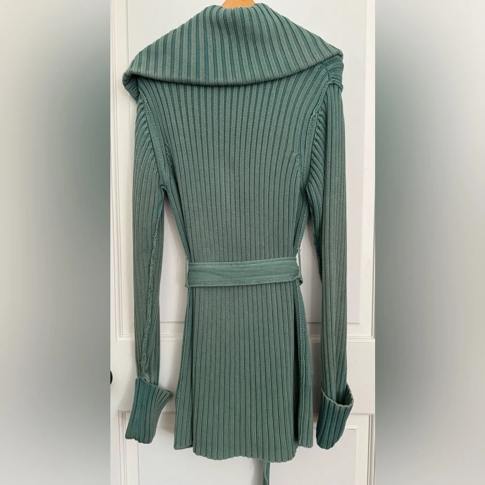 Free People Green Ribbed Sweater - Picture 2 of 9